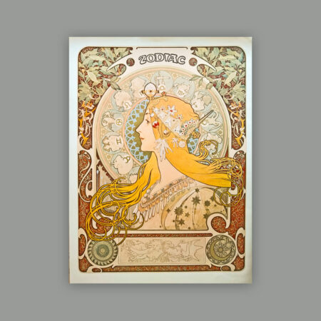 Zodiac by Alphonse Mucha. Reprint 1972