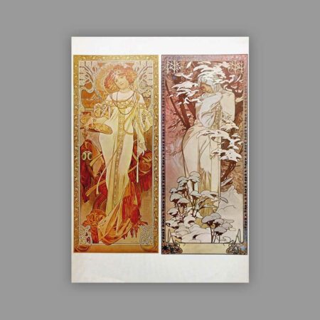 Alphonse Mucha Reprint 1972 Seasons: Autum/Winter